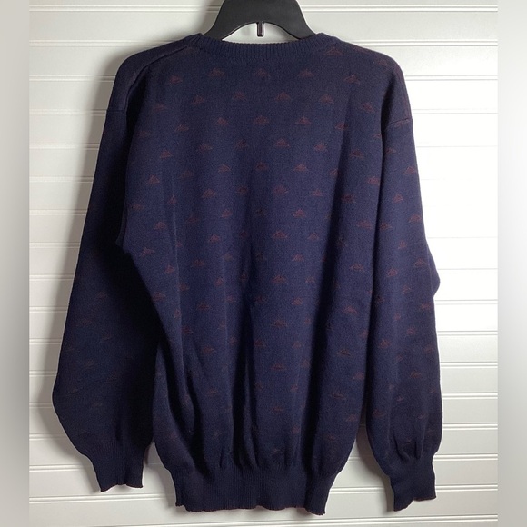 Tricots St Raphael Nordstrom Pure New Wool Sweater Chunky Grandpa Men's Large - Picture 6 of 9